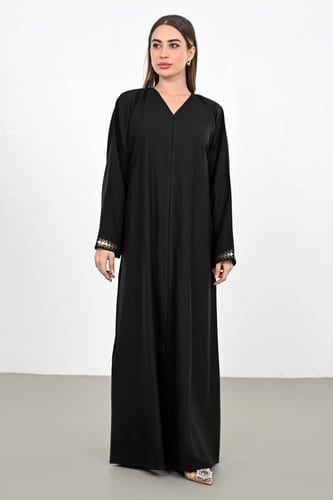 عباية بطرحة غزل معدنيات