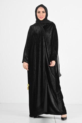 عباية بطرحة الياسمين لف مخمل