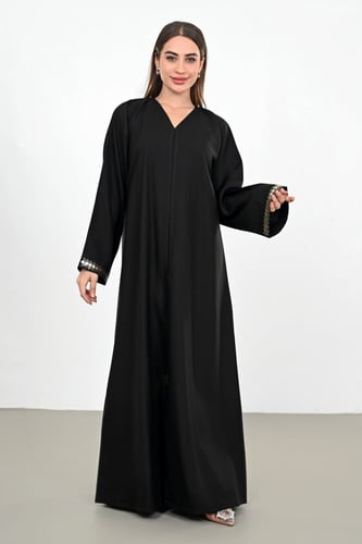 عباية بطرحة غزل معدنيات