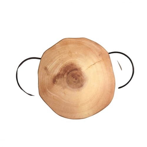 صينيه دائريه خشب صغيره