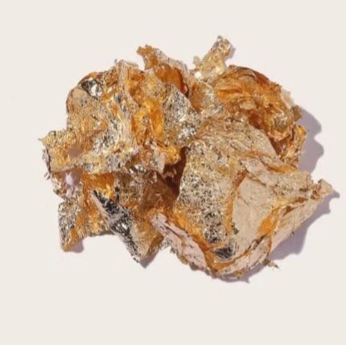 ورق ذهب أوفضه أونحاس للاعمال الفنيه ( علبه واحده )