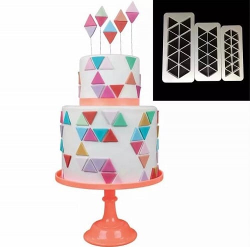 قطاعة مثلث لعجين السكر / قطاعات تزيين / قطاعه اشكا...