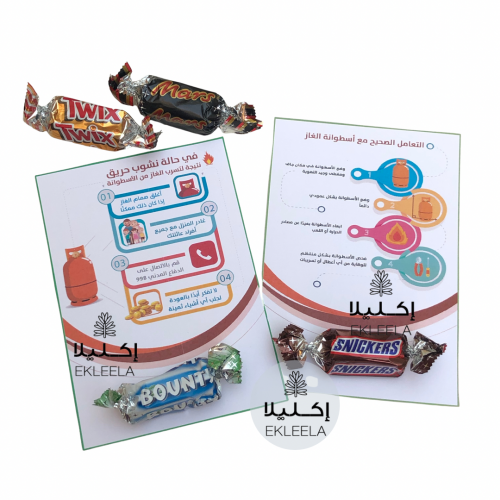 توزيعات ثيم ورقي منوع عن يوم الدفاع المدني مع تعبي...