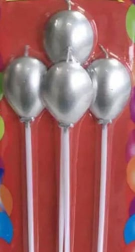 شموع كيك / شموع حفلات / شمع مناسبات ( 4 حبات )