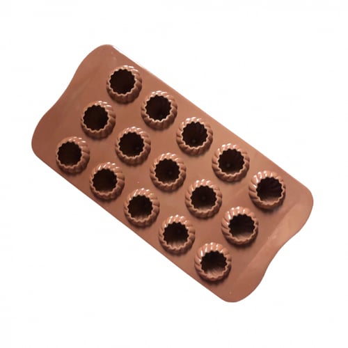 قالب سيليكون مموج للشكولاه / قوالب شكولاته حجم صغي...