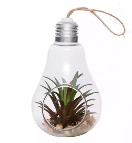 تعليقه نباتات على شكل مصباح ضوء - 3 حبات