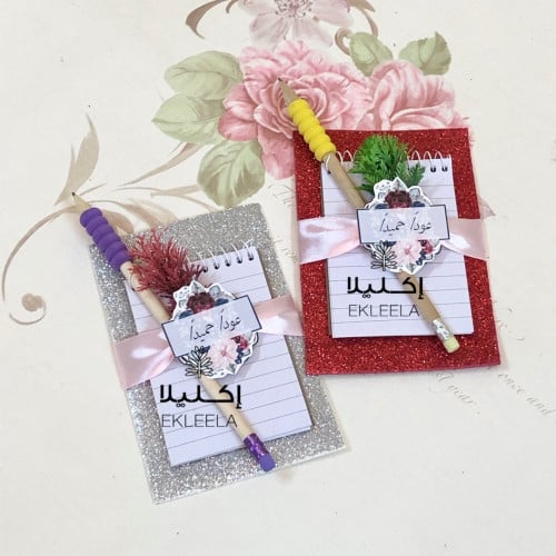 توزيعات العوده للمدرسه / توزيعات نوته مع قلم رصاص...