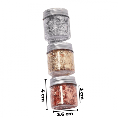 ورق ذهب أوفضه أونحاس للاعمال الفنيه ( علبه واحده )