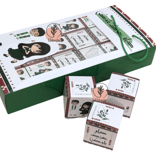 علب بدون تعبية لليوم الوطني ( 18 علبة صغيره)