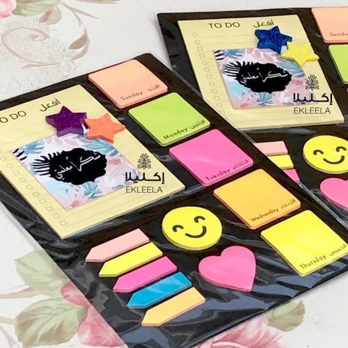 توزيعات نوت ملاحظات منوعه بثيم ورقي عن يوم المعلم...