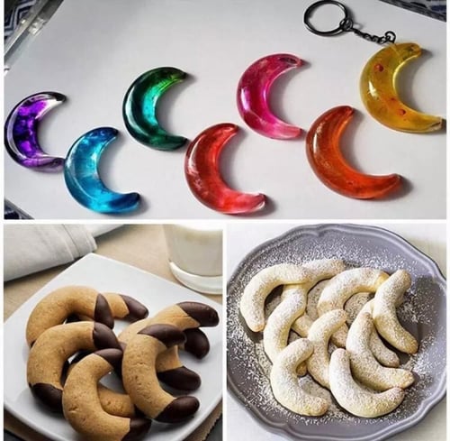 سيليكون شكل القمر / سيليكون خبز / ريزن ايبوكسي / ش...