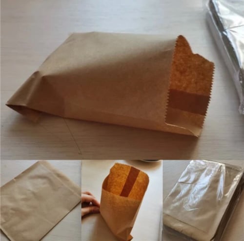 اكياس ورقيه / كيس ورقي للفشار والبسكويت والاطعمه (...