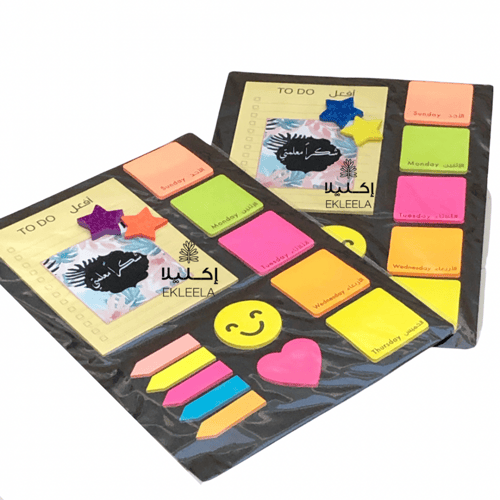 توزيعات نوت ملاحظات منوعه بثيم ورقي عن يوم المعلم...