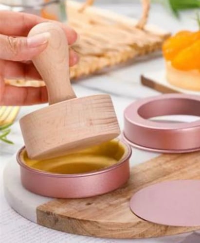 عصا خشب كبس التارت / مكبس عجين / ضغاط عجين /عصا ضغ...