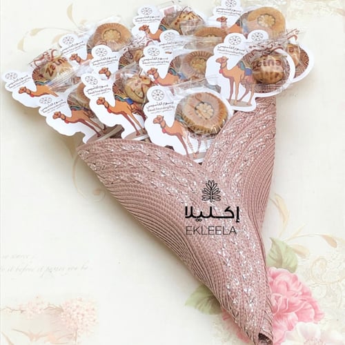 باقة بوكيه توزيعات المعمول بثيم يوم التأسيس ( 12 ت...