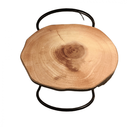 صينيه دائريه خشب صغيره