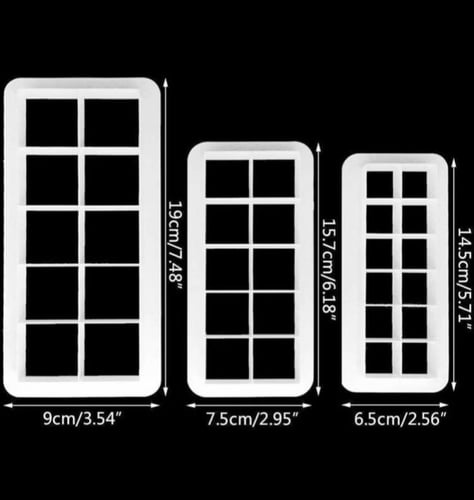 قطاعة عجين السكر مربع / قطاعات تزيين / قطاعه اشكال...