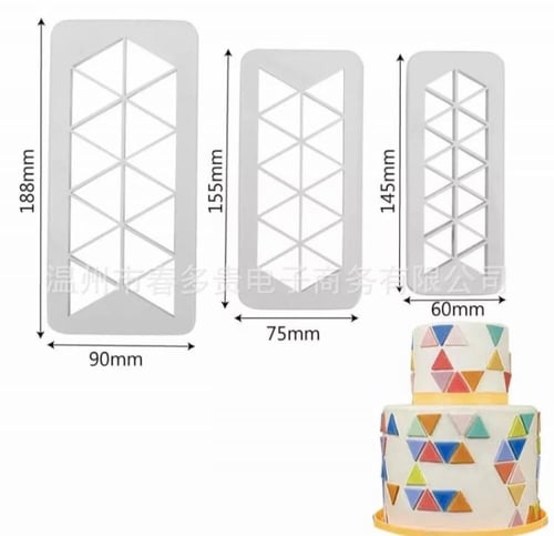 قطاعة مثلث لعجين السكر / قطاعات تزيين / قطاعه اشكا...