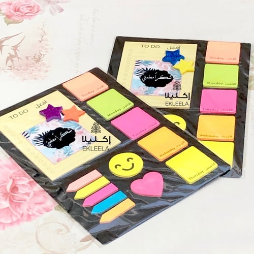 توزيعات نوت ملاحظات منوعه بثيم ورقي عن يوم المعلم...