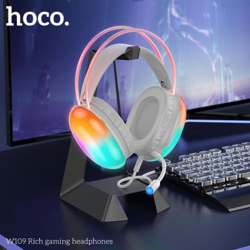 سماعة رأس سلكية HOCO W109 - أبيض