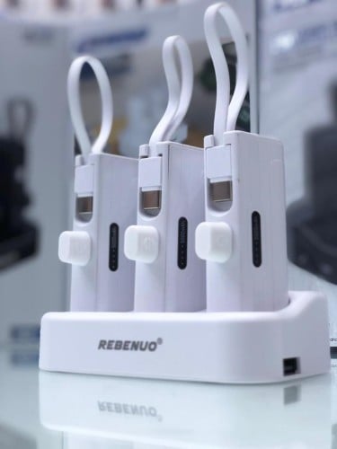 بطاريات متنقلة بقوة 5000 ملي امبير - ابيض