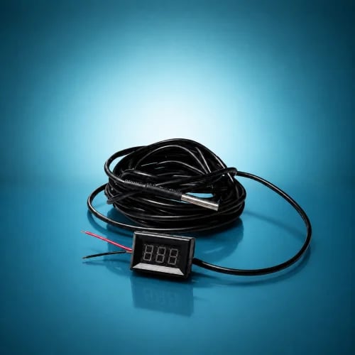 حساس حرارة 12V مع سلك