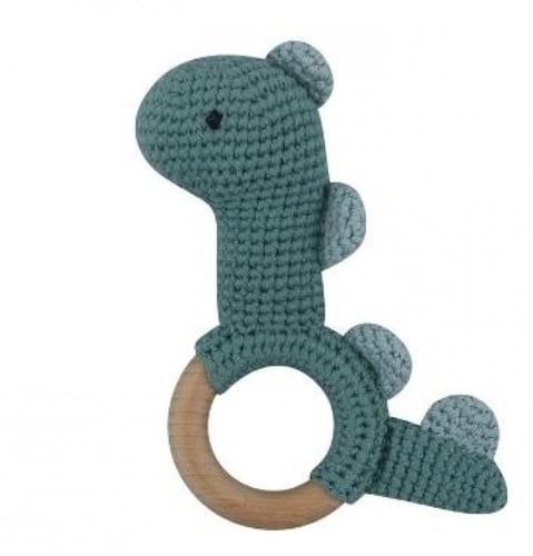 مسكة خشبية كروشية- ديناصور