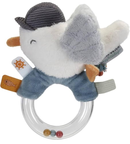 خشخيشة الحلقة مع العصفور البحار