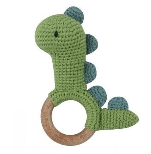 مسكة خشبية كروشية- ديناصور