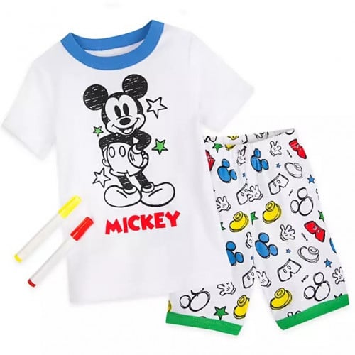 بجامة ميكي ماوس قابله للتلوين + 2 قلم للتلوين من D...
