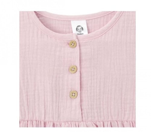 فستان بقماش الشاش وردي