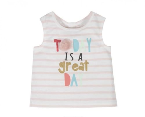 بدلة قطعتين تي شرت + شورت مع تول Great day ماركة G...