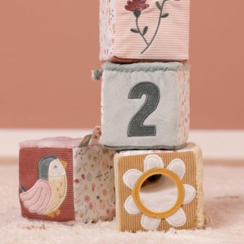 مجموعة مكعبات النشاط الناعمة الهولندية .. الزهور