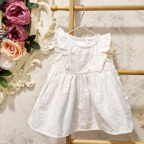 فستان ابيض مقاس (1-3) تركي