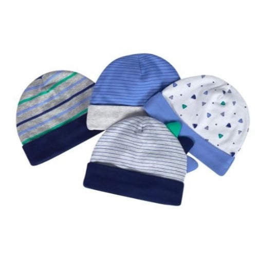 طقم 4 قبعات Dinosaur قطن عضوي ماركة Just Born