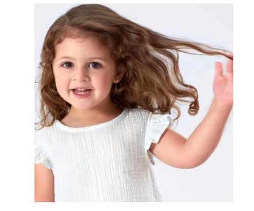 بلوزة بقماش الشاش أبيض مخطط مناسب للجنسين