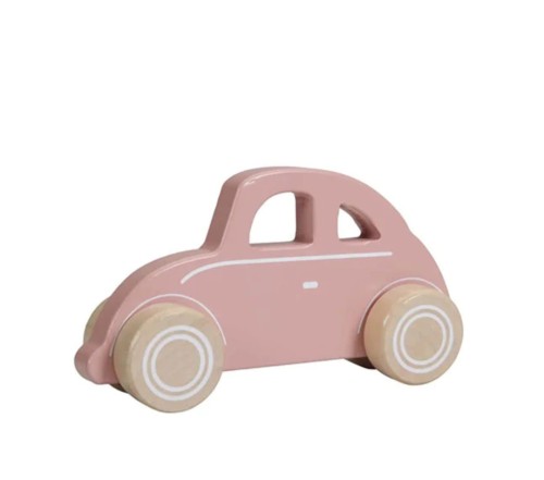 سيارة Beetle خشبية وردية