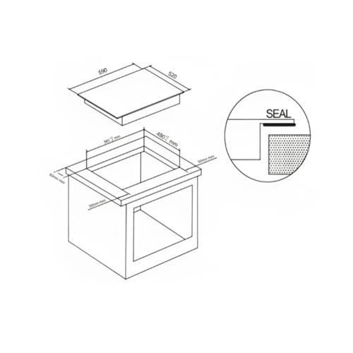 موقد كهربائي بيلت ان 60 سم ميديا سيراميك عدد 9 مست...