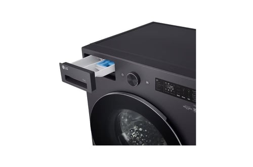 غسالة ملابس تعبئة أمامية 15 كيلو ال جي رمادي صنع ف...