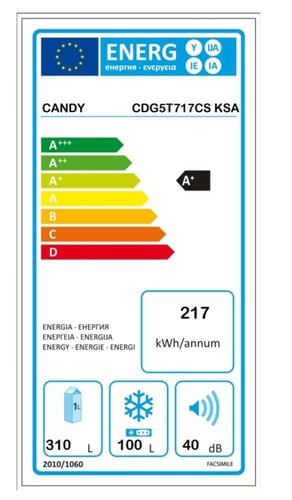 ثلاجة مع فريزر علوي الأبعاد: العرض x 700 العمق x 7...