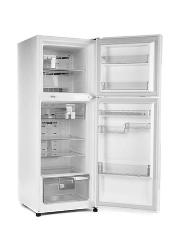 ثلاجة مع فريزر علوي 339.6 لتر 12 قدم ميديا فضي فضي...