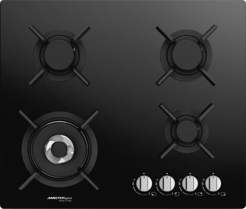 موقد بيلت ان 60 سم ماستر جاز 4 شعلة غاز زجاج أسود...
