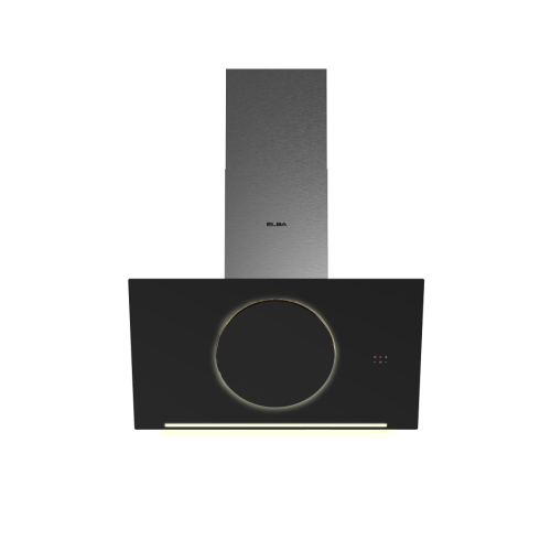 شفاط مطبخ بيلت ان 90 سم البا جداري زجاجي اسود مائل...