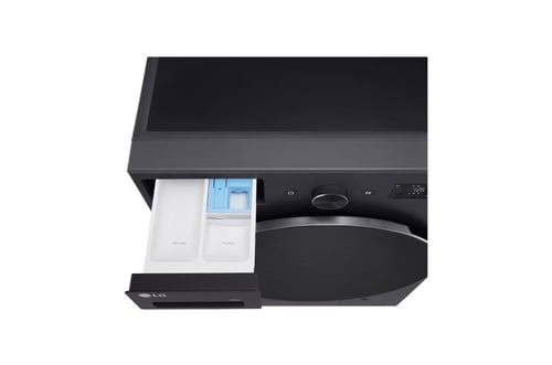 غسالة ملابس تعبئة أمامية 15 كيلو ال جي رمادي صنع ف...