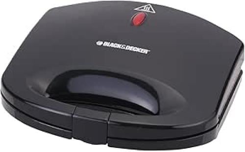صانعة ساندويتش أسود 600 واط بلاك اند ديكر 2 SLICE...