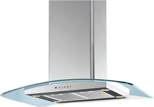 شفاط مطبخ بيلت ان 90 سم البا جزيره زجاجي صنع في اي...