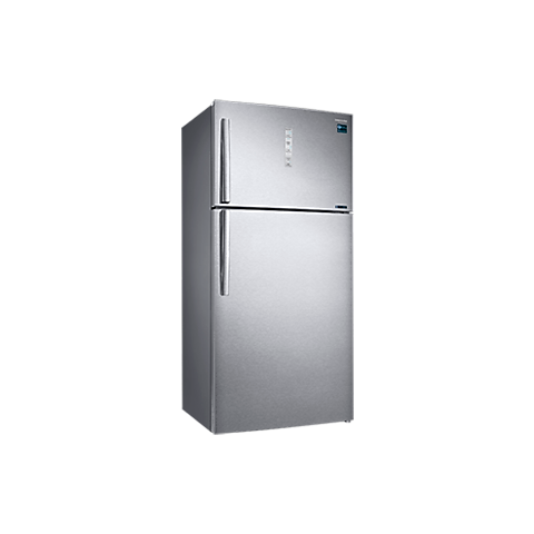 ثلاجة مع فريزر علوي SILVER 21.9 قدم سامسونج - تبري...