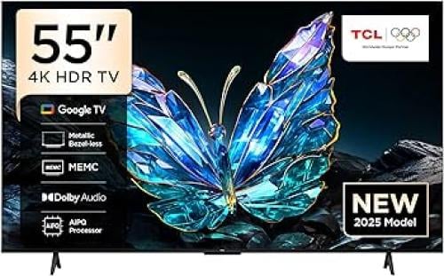 تلفزيون ال أي دي 4K 55 بوصة تي سي ال تلفزيون جوجل...