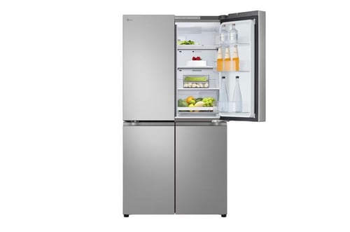 ثلاجة بابين جنبا الى جنب 27.2 قدم ال جي فضي انفرتي...