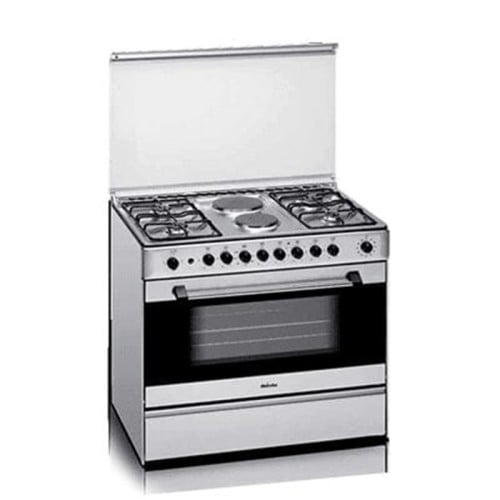 طباخ قائم 4 عيون + 2 كهرباء 90*60 سم ميرلس - استيل...